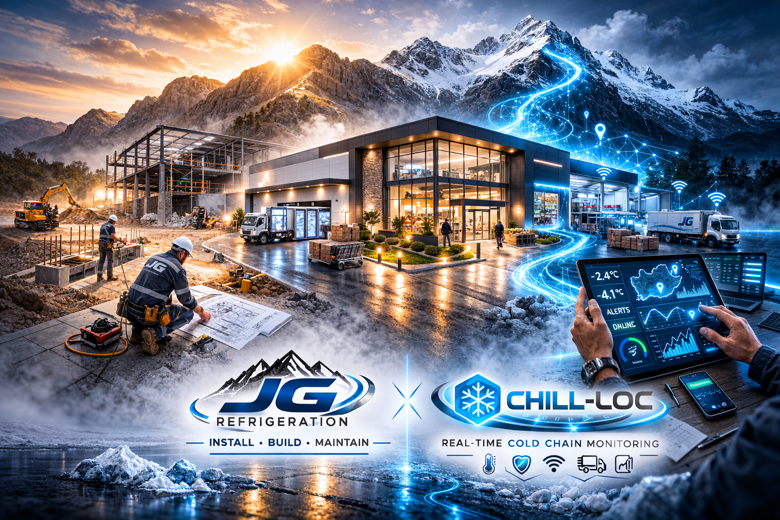JG Refrigeration x Chill-LOC Partnership - Install, Build, Maintain meets Real-Time Cold Chain Monitoring